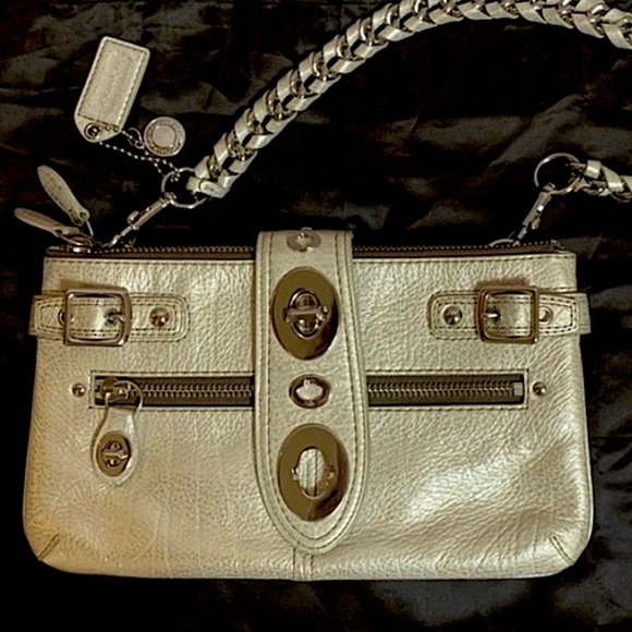 Coach Handbags - Coach Bridget 65th Anniversary Legacy Leather shoulder handbag CLUTCH
